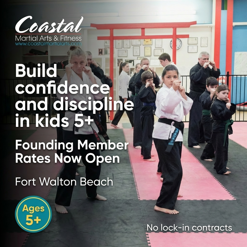 Coastal Martial Arts & Fitness Facebook ad: Build Confidence in Kids 5+