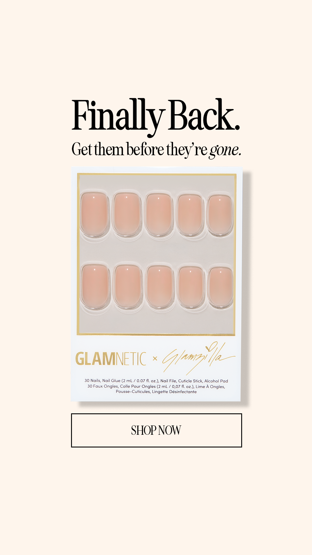 Glamnetic Facebook ad