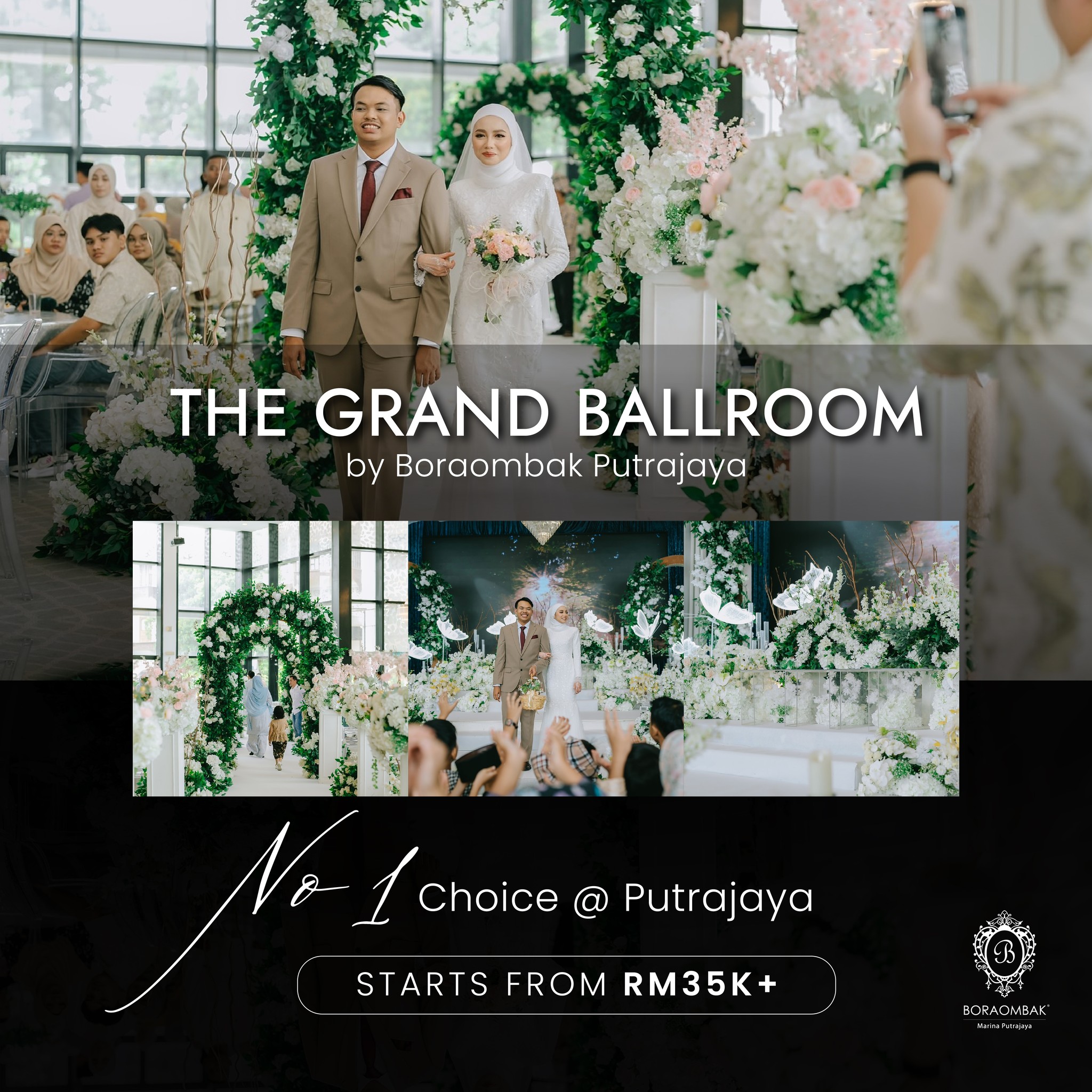BoraOmbak Marina Putrajaya Facebook ad: Exciting News! THE GRAND BALLROOM BY BORAOMBAK @…