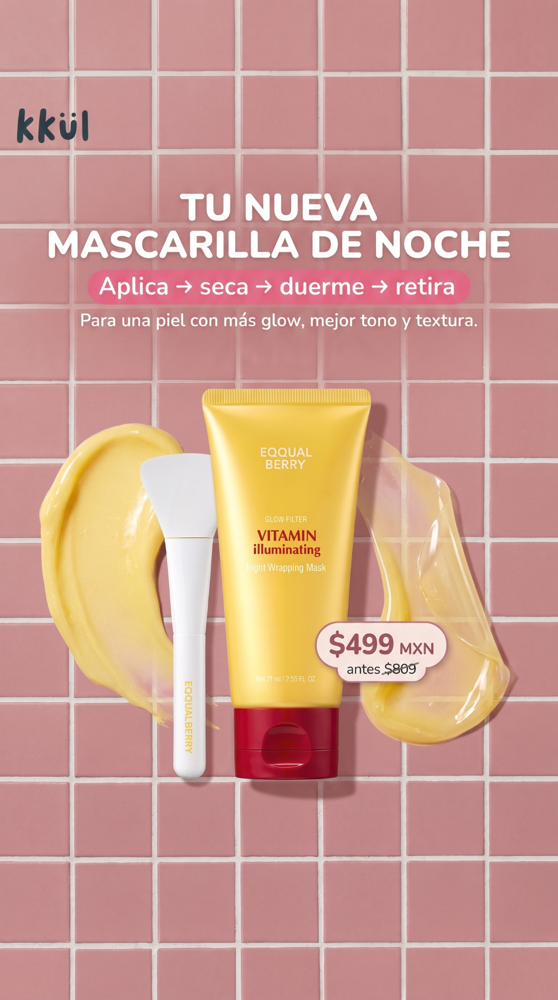 Tienda KKUL - K Beauty Facebook ad: Ahora a $499