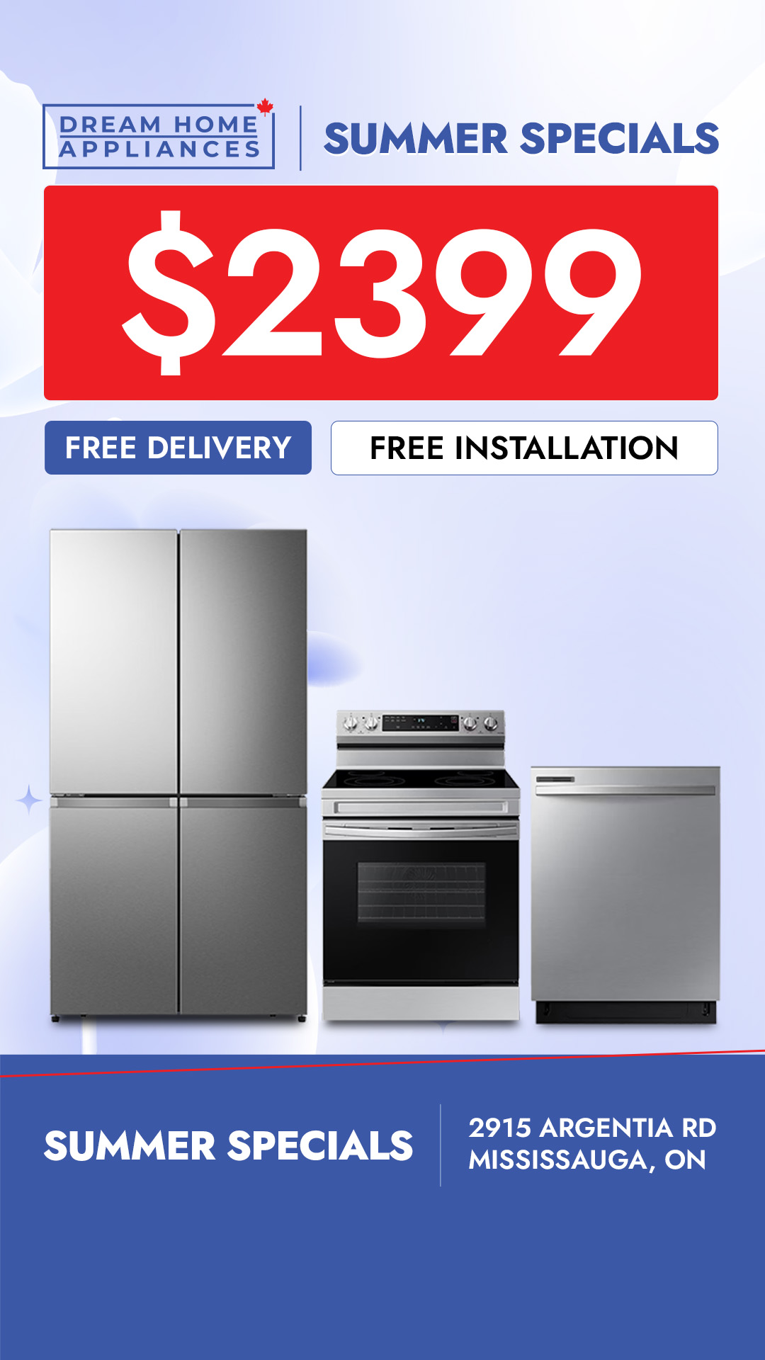 Dream Home Appliances Facebook ad from Jul 12, 2026