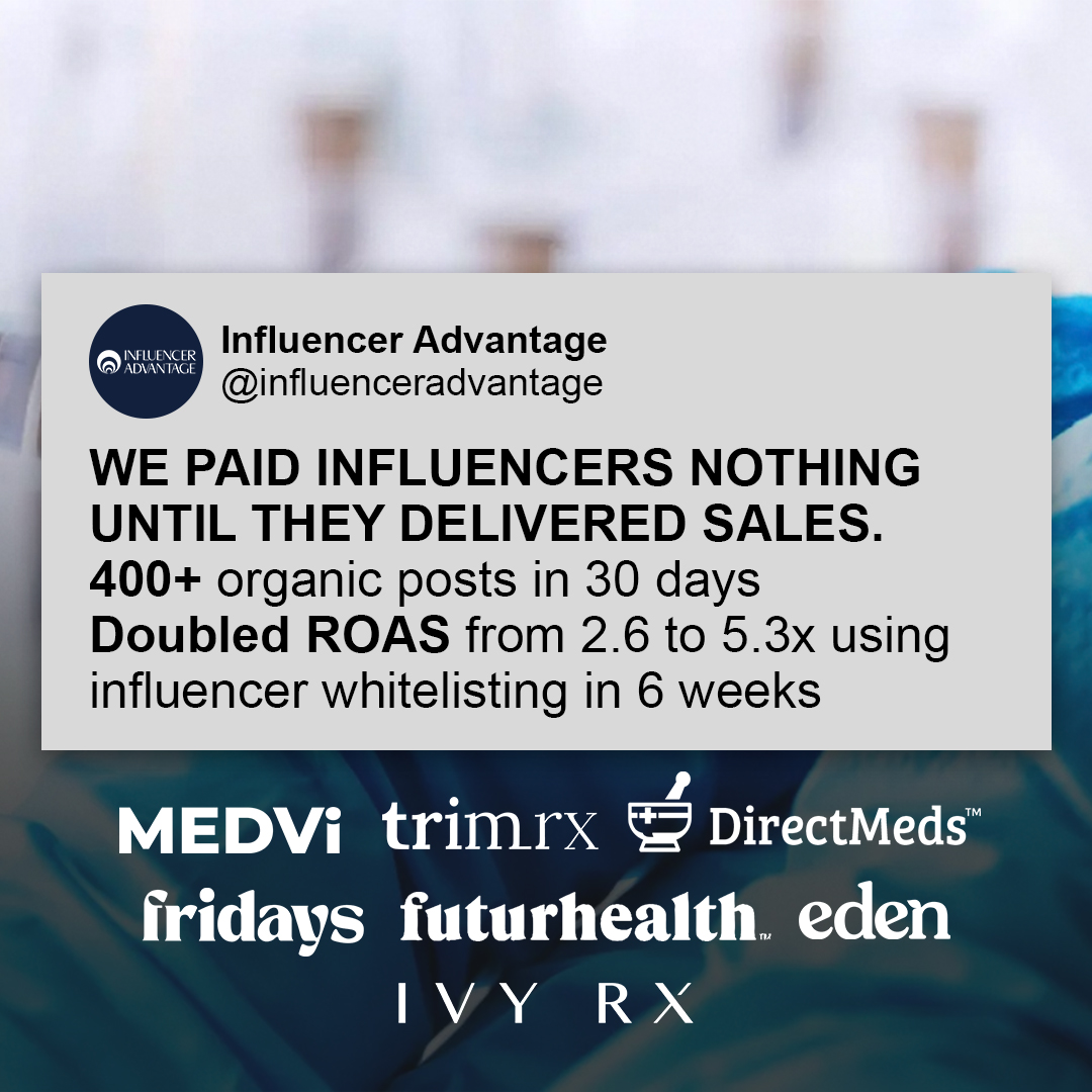 Influencer Advantage Facebook ad