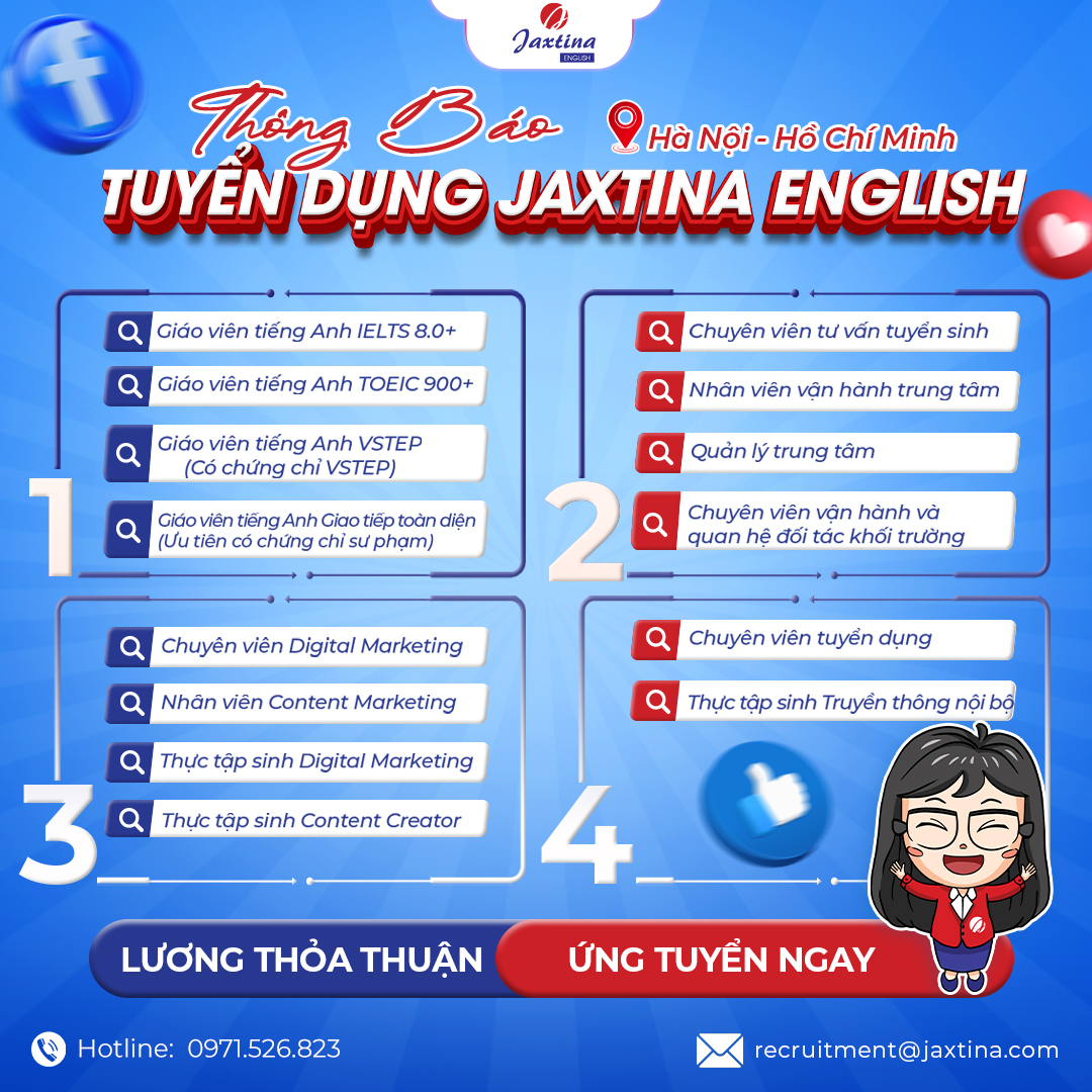 Jaxtina English Careers Facebook ad