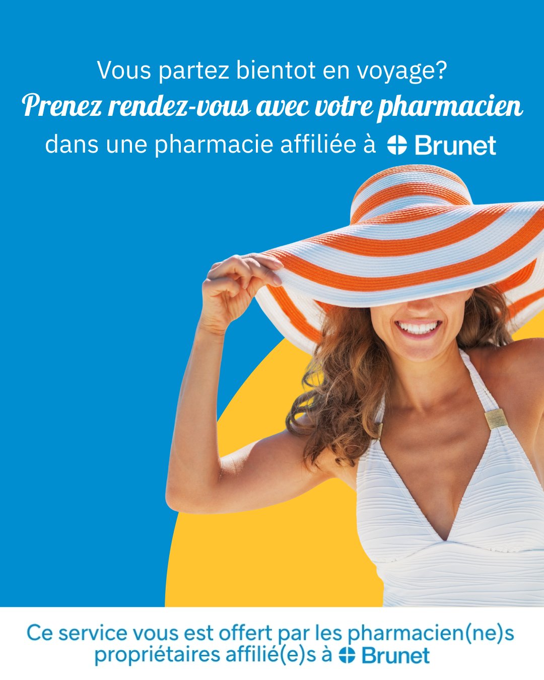 Brunet Facebook ad: Santé voyage