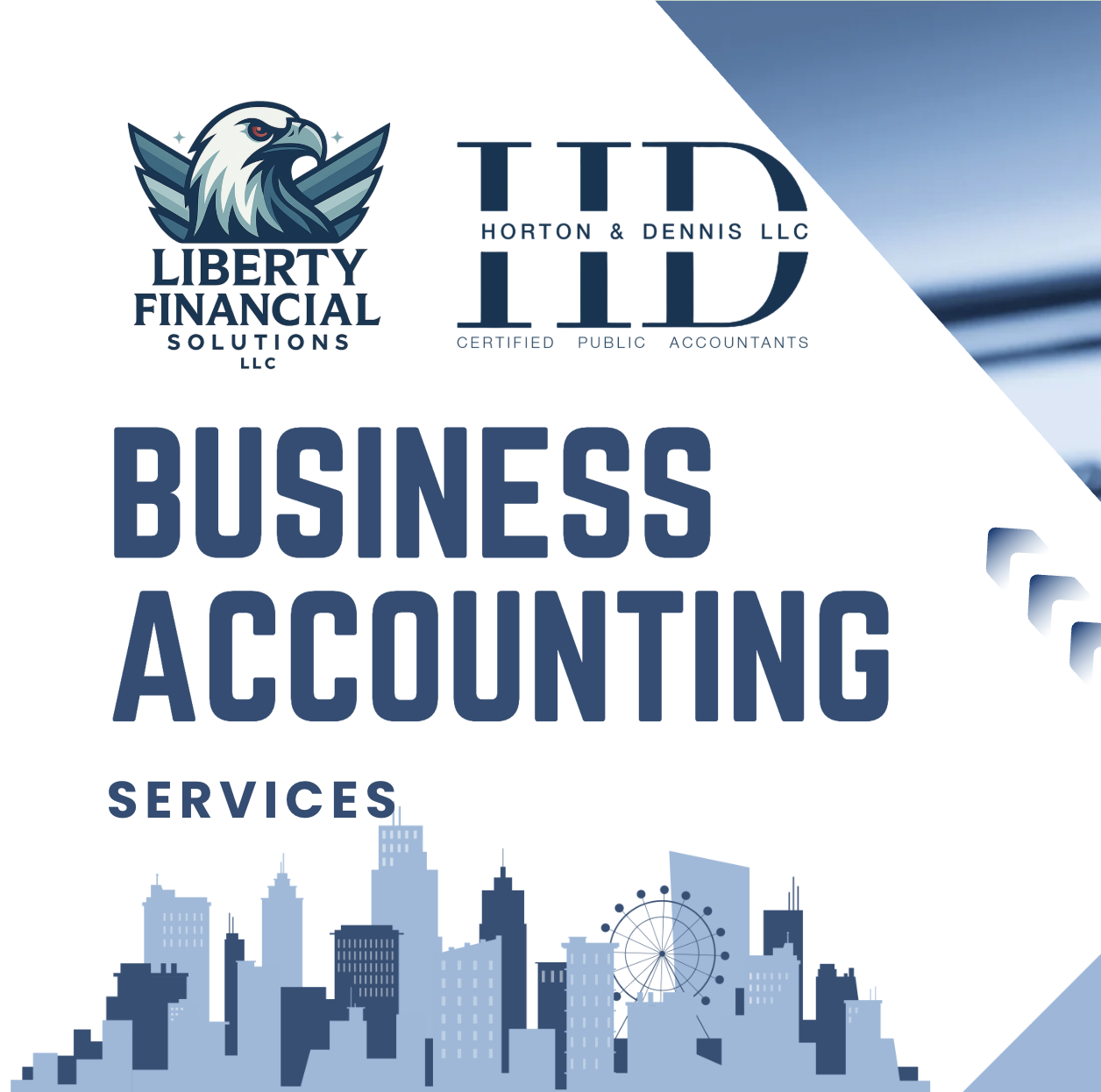 Liberty Financial Solutions - Horton & Dennis Facebook ad: Bookkeeping for Business