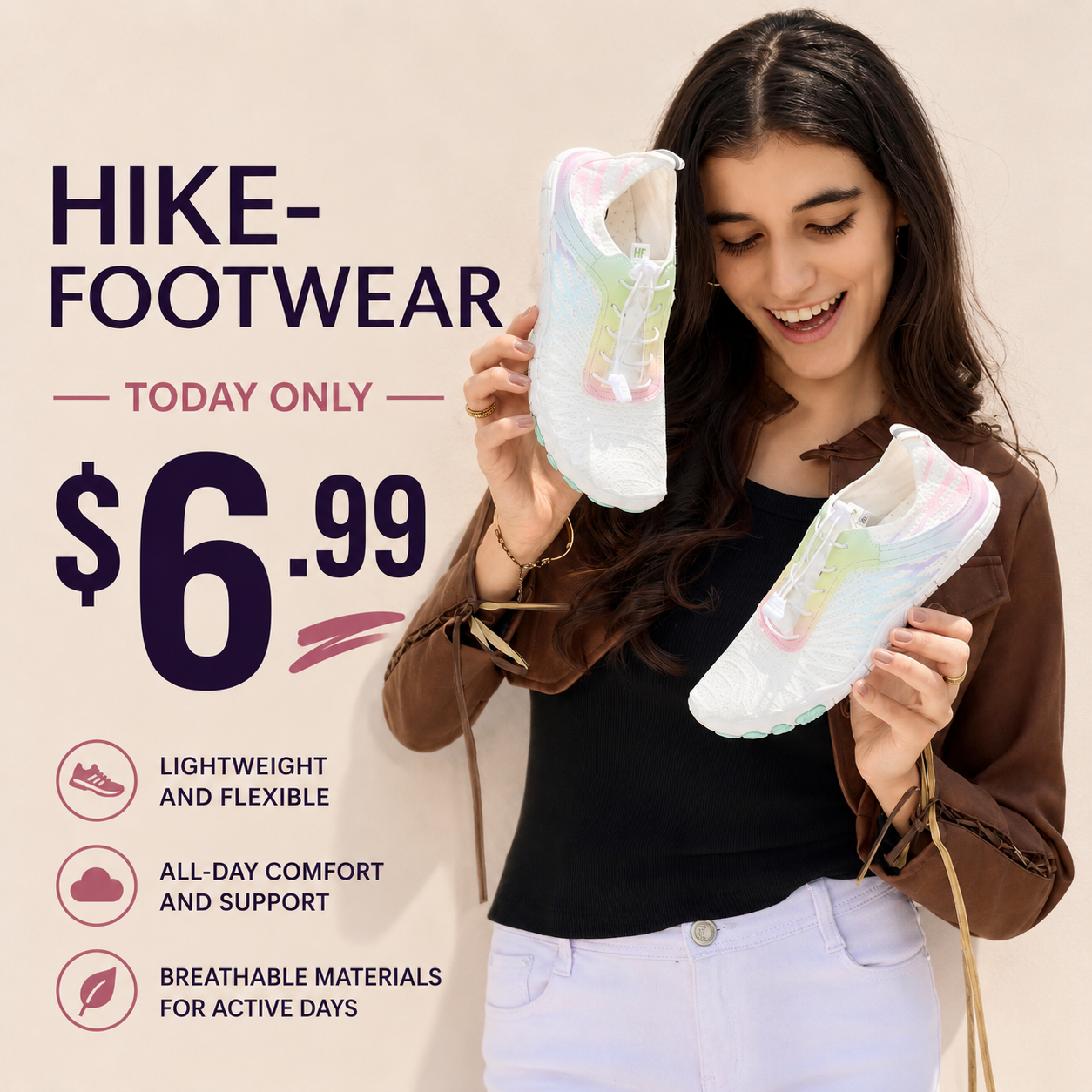 Comfy Step Outlet Facebook ad: Feel comfortable in every step