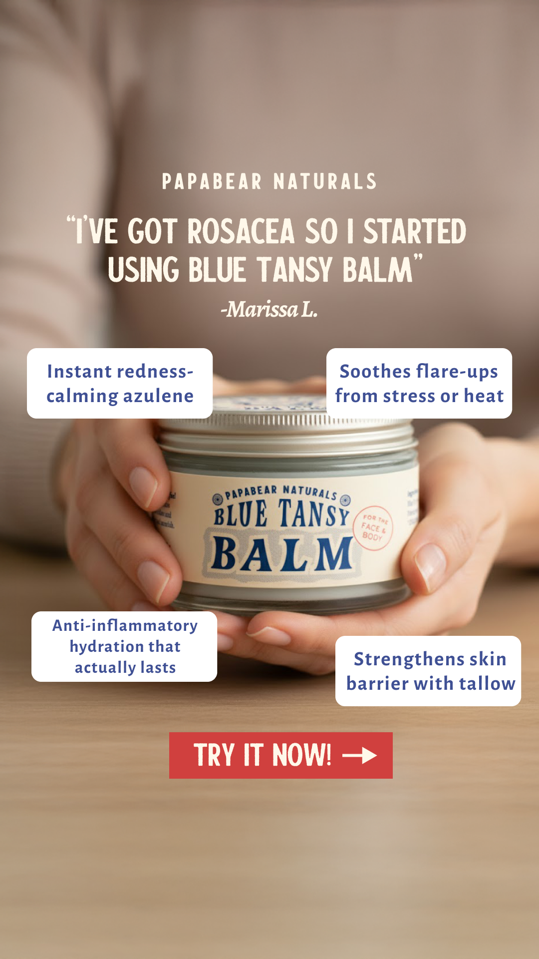 Papabear Naturals Facebook ad