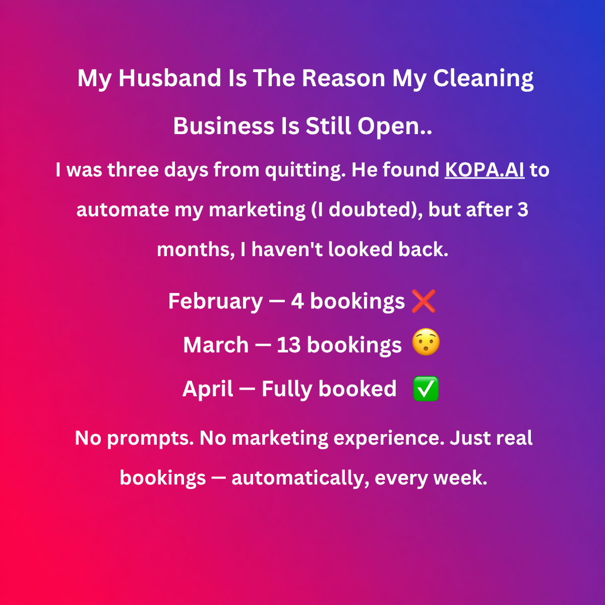 Jessica Smith Facebook ad: More Clients, Starting This Week