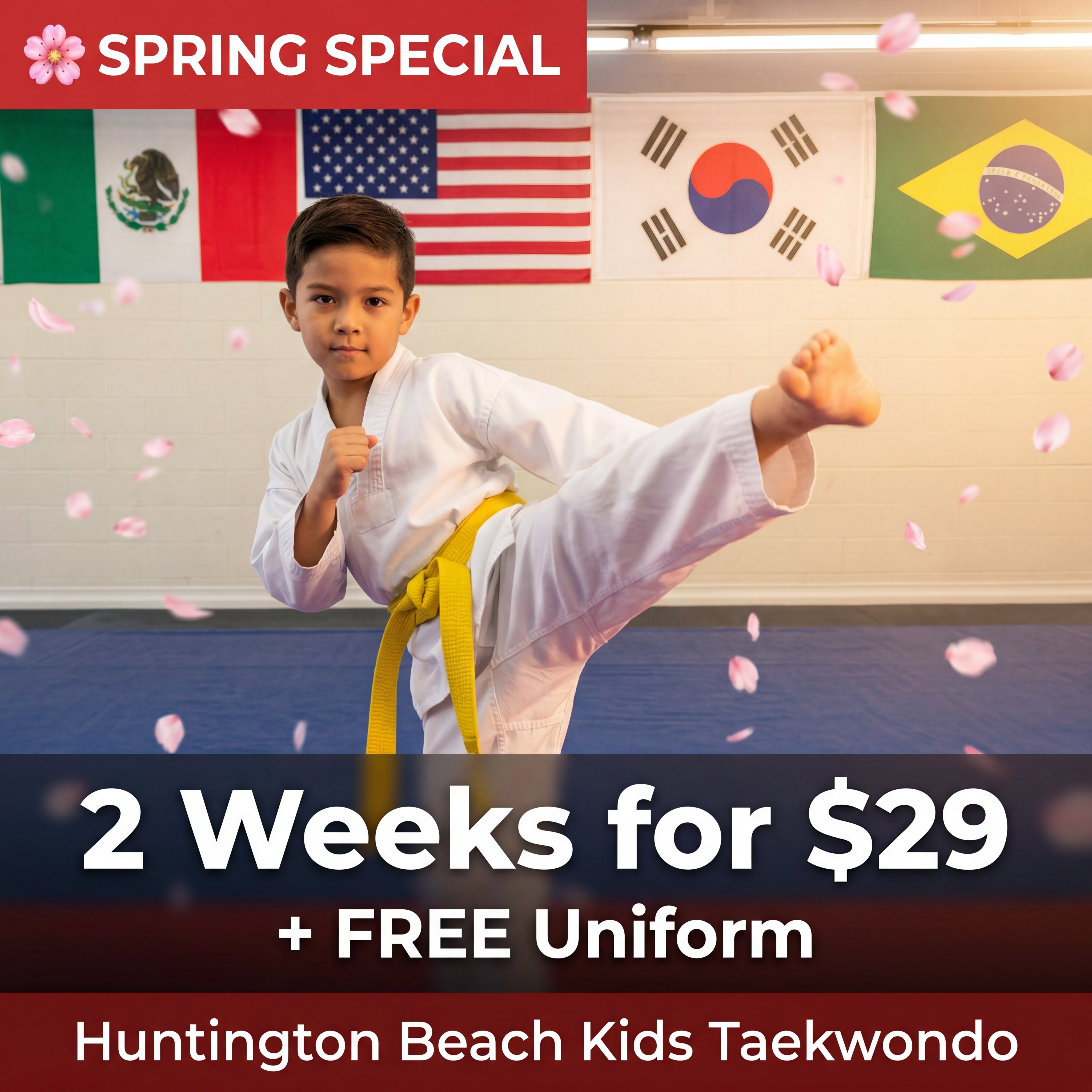 Huntington Beach Martial Arts - Tom Vo's Taekwondo Facebook ad