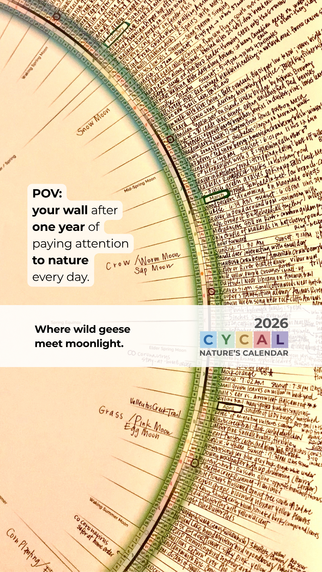 CYCAL Nature’s Calendar Facebook ad