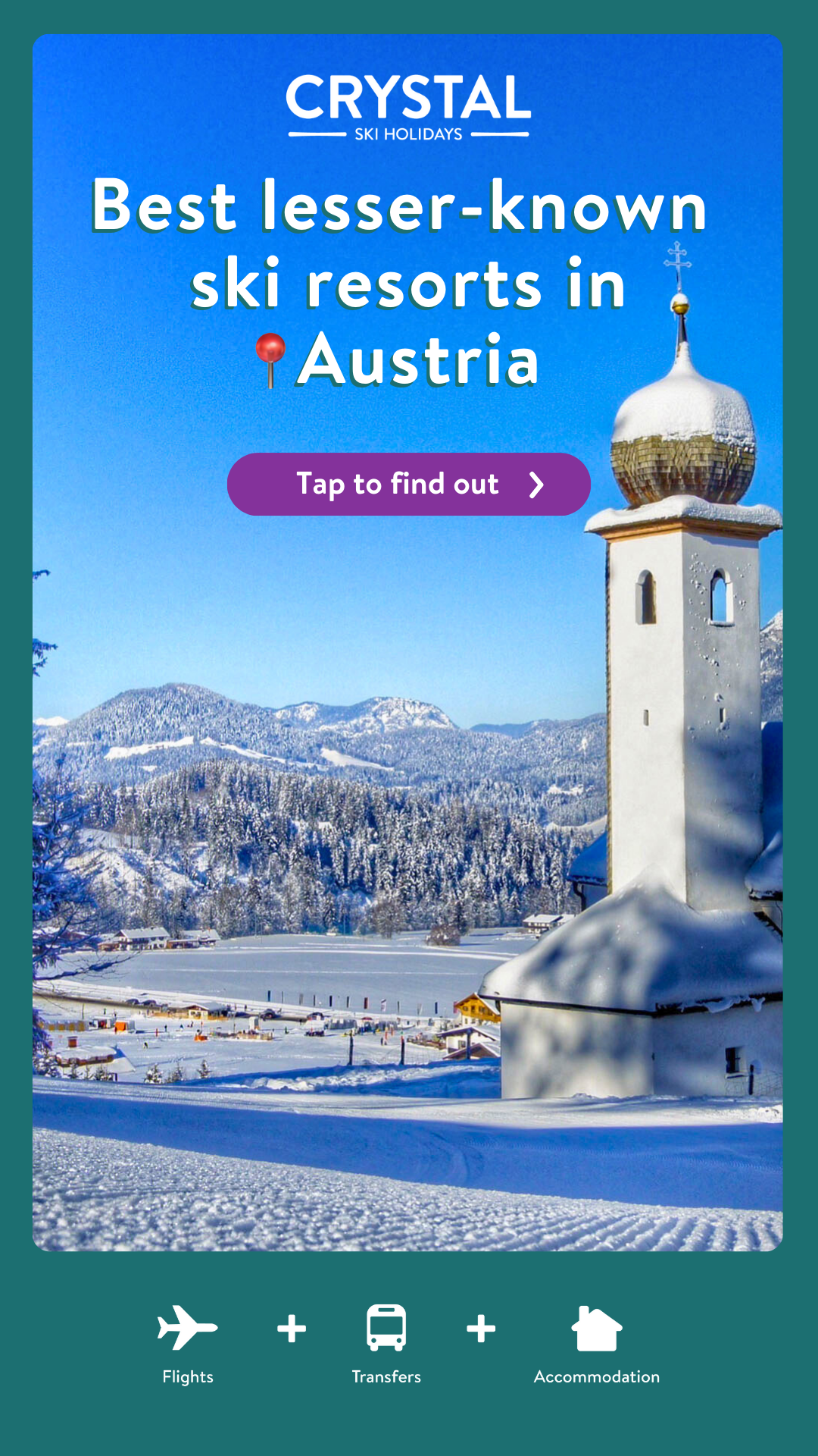 Crystal Ski Holidays Facebook ad