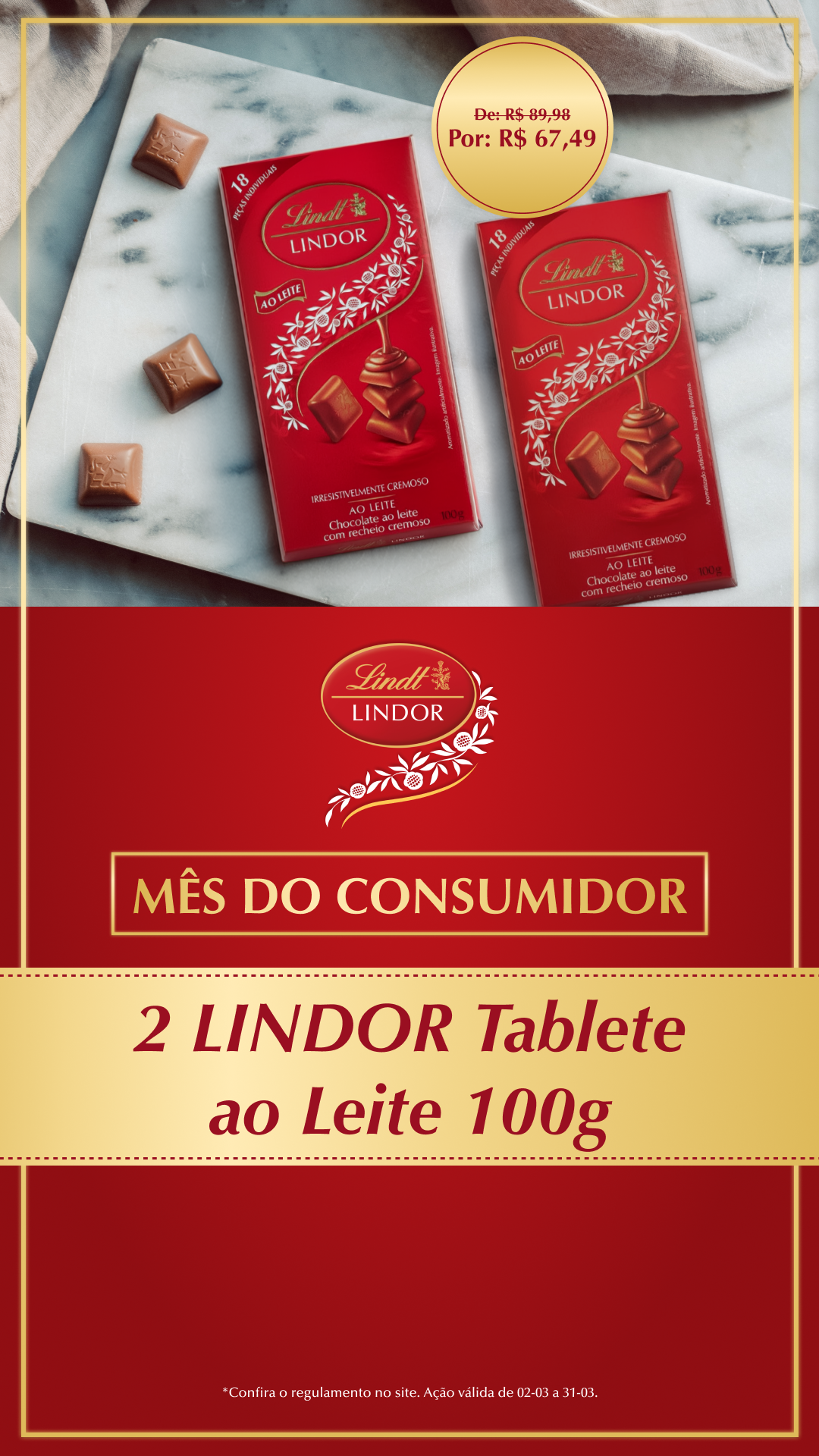 Lindt Facebook ad