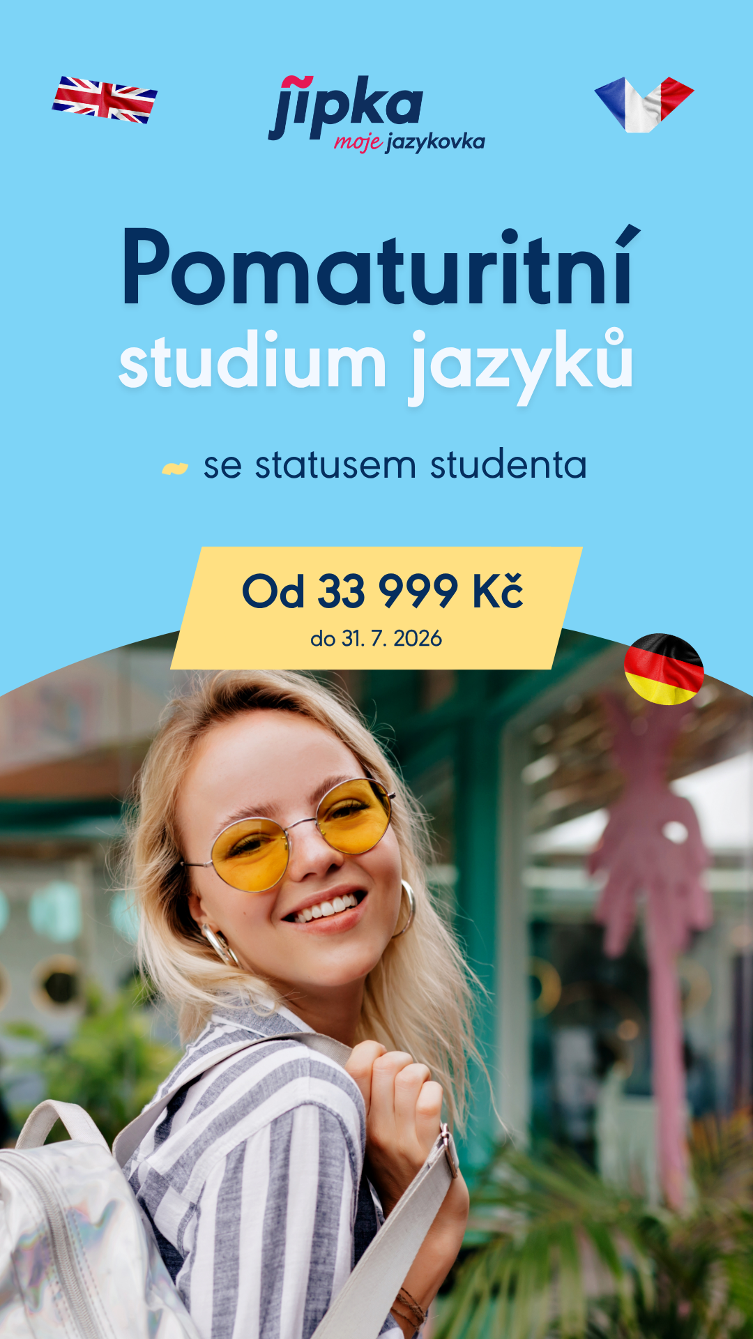 JIPKA jazyková škola Facebook ad
