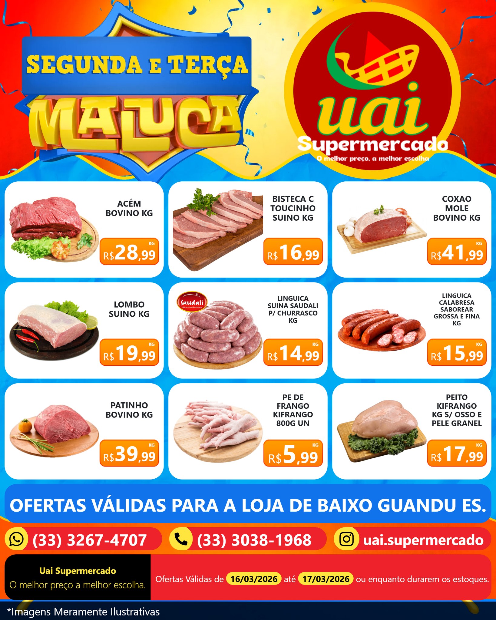 Uai Supermercado Facebook ad: Baixo Guandu-ES