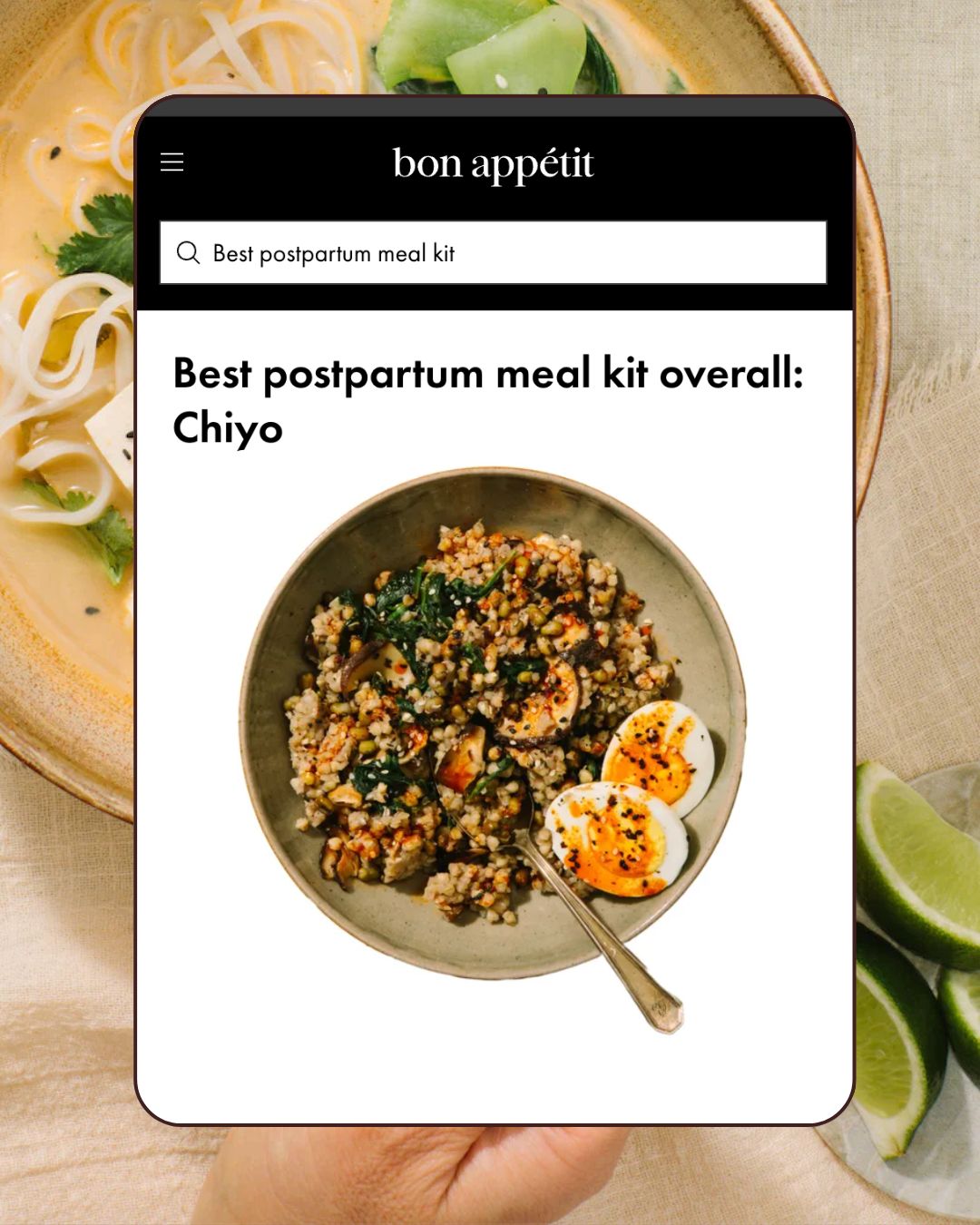 Chiyo Facebook ad: The first-of-its-kind nutrition program for postpartum…