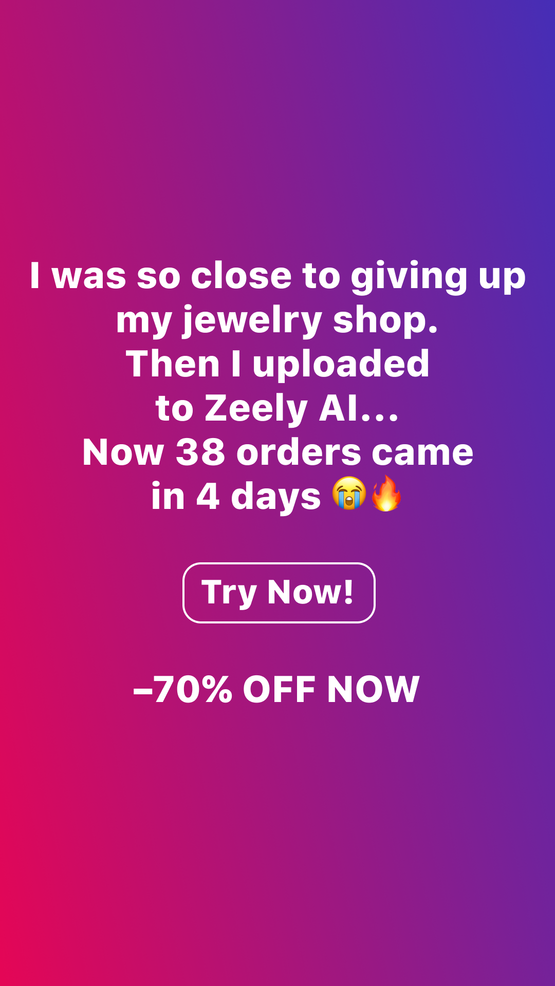 Zeely Facebook ad