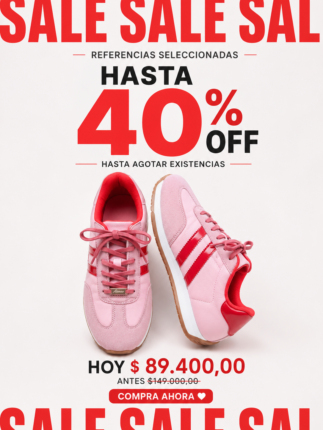 Ateneashoes_bga Facebook ad: Estrena hasta con el 40% off!