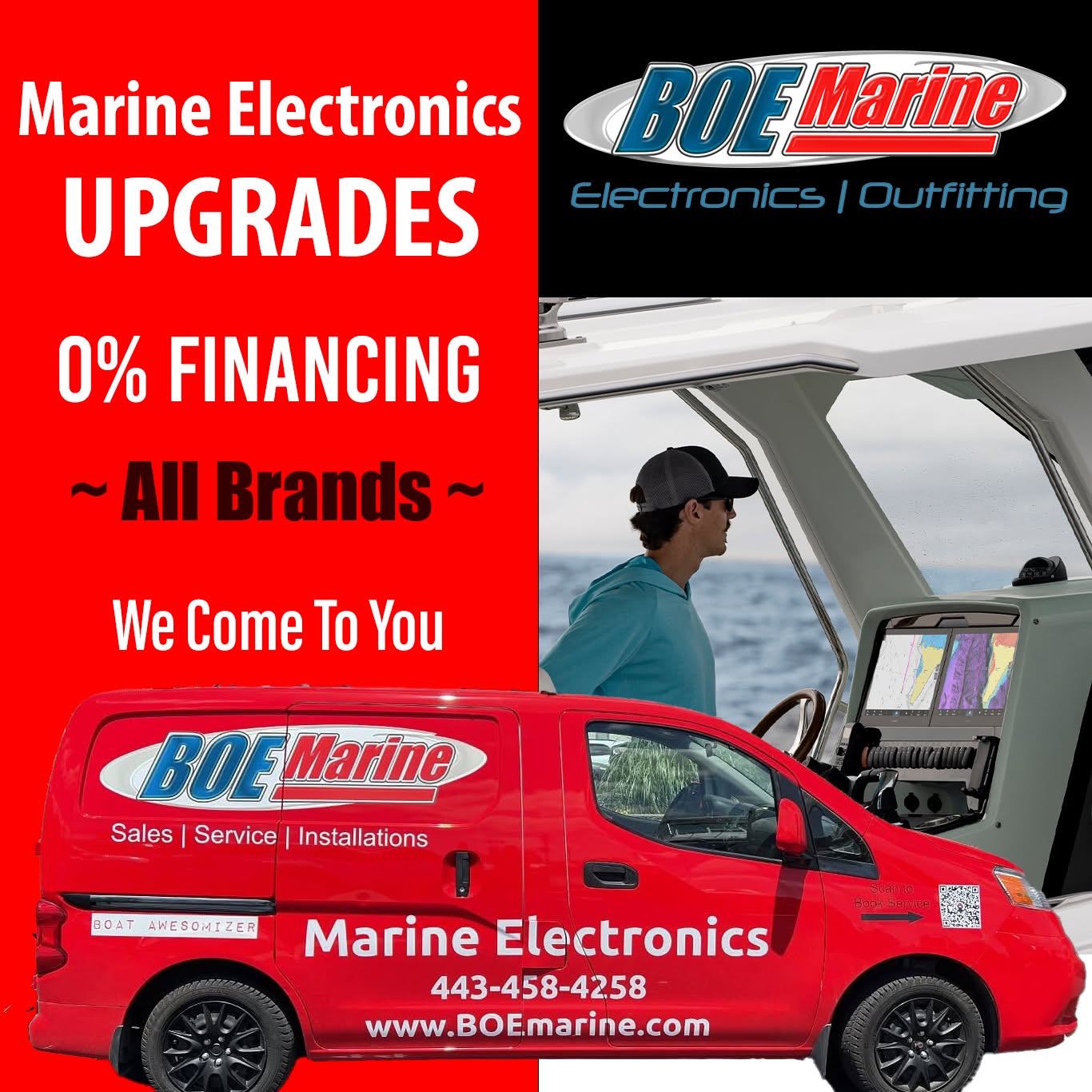 BOE Marine Facebook ad: Boat Electronics & Outfitting - BOEMarine.com
