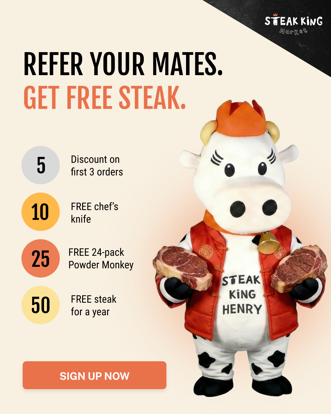 Steak King UK Facebook ad