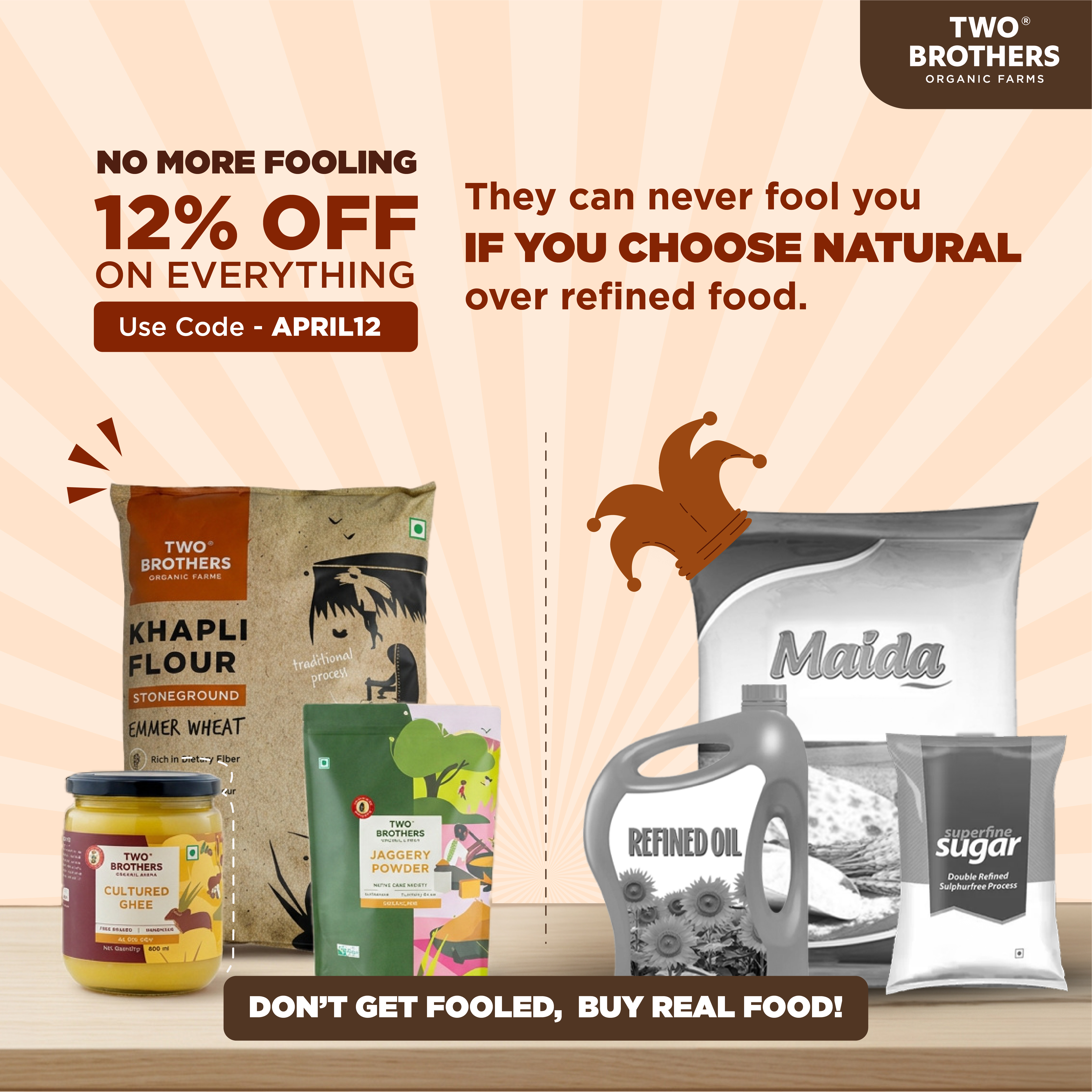 Two Brothers Organic Farms Facebook ad