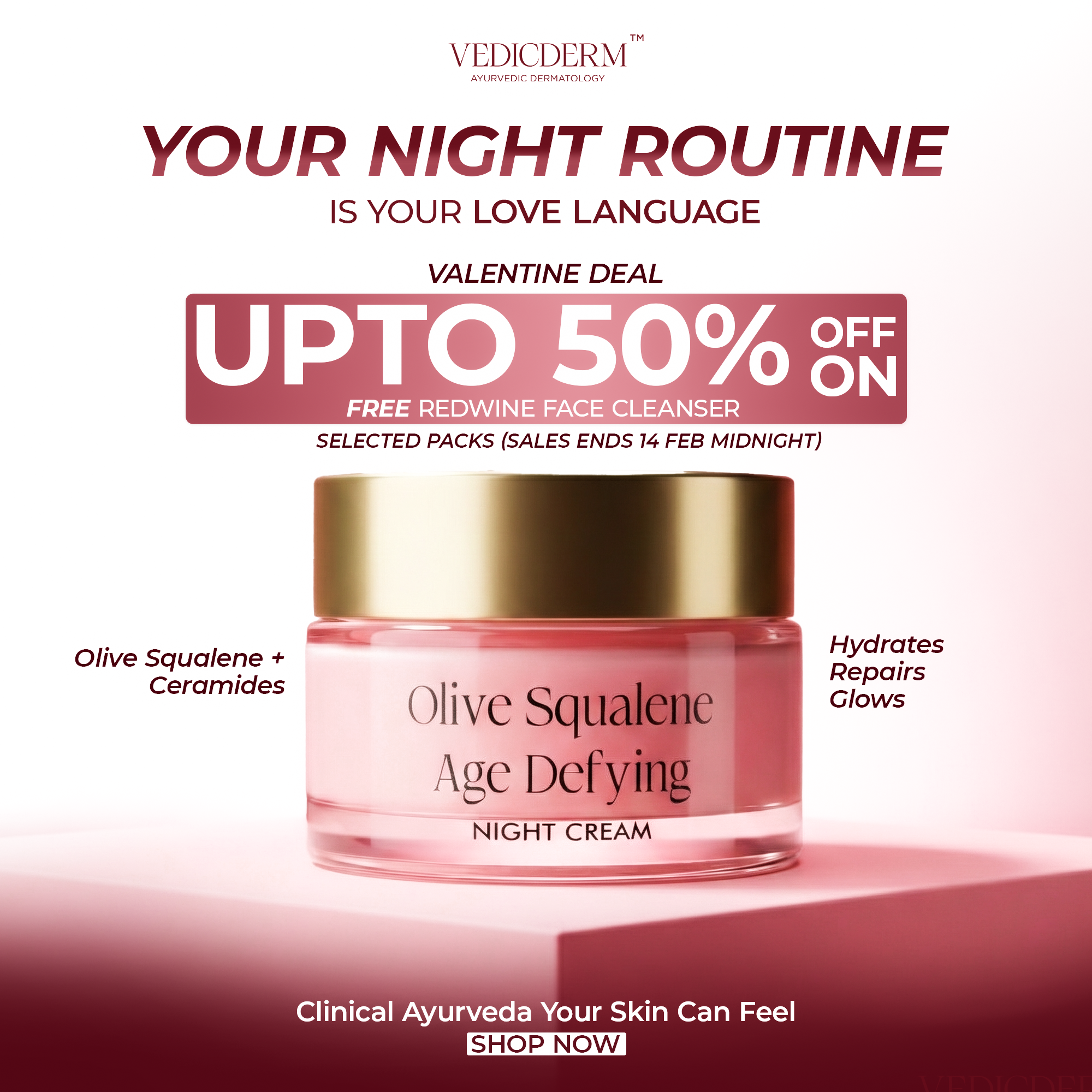 VedicDerm Facebook ad