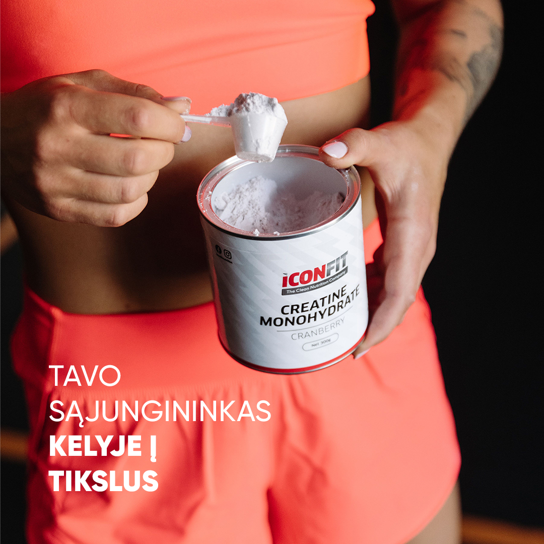 ICON FIT Lietuva Facebook ad: ICONFIT mikronizuotas kreatino monohidratas