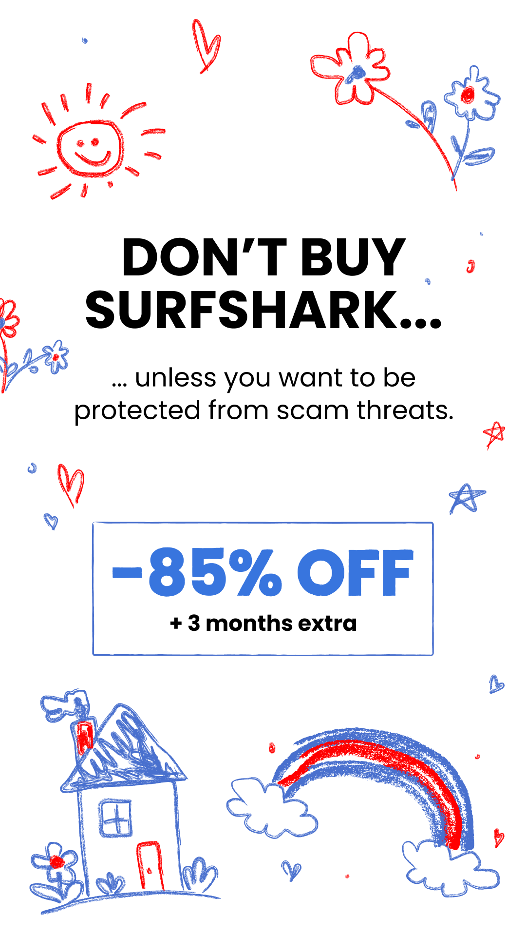 Surfshark Facebook ad