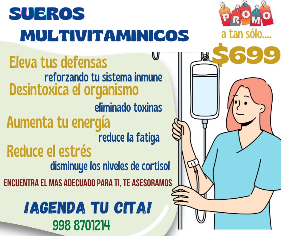 Similium Centro Homeopático Facebook ad: ¡SUPER PROMO EN SUEROS VITAMINADOS!