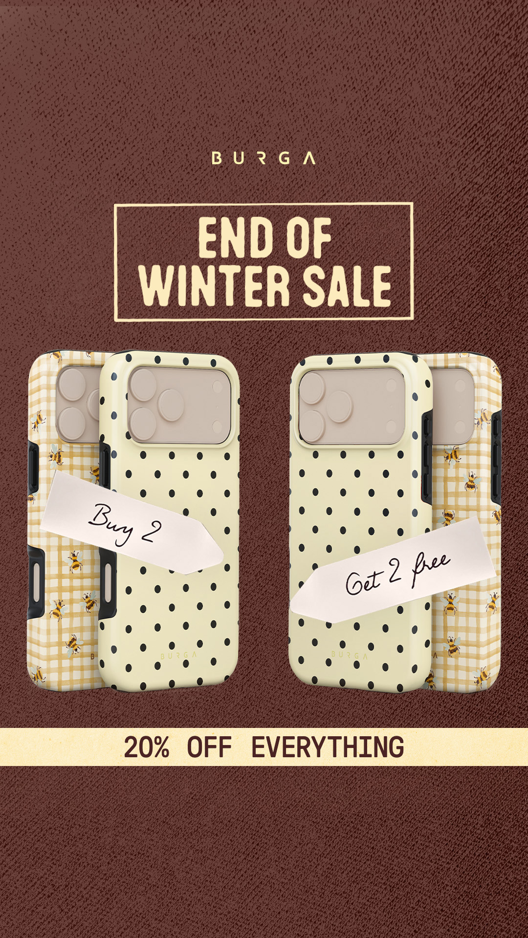 BURGA Phone Cases Facebook ad