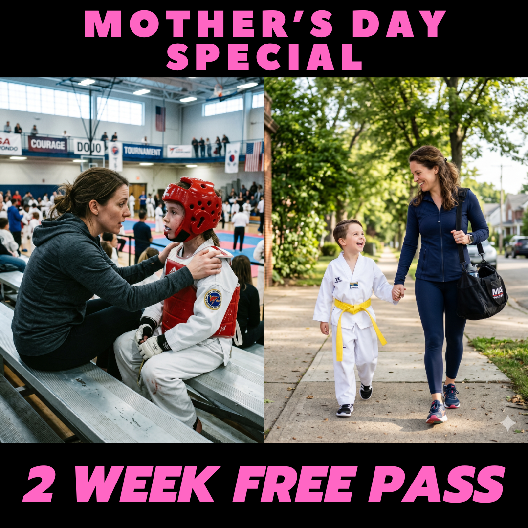 Black Belt Academy Martial Arts School Facebook ad: 2 WEEKS OF FREE MARTIAL ARTS CLASSES!