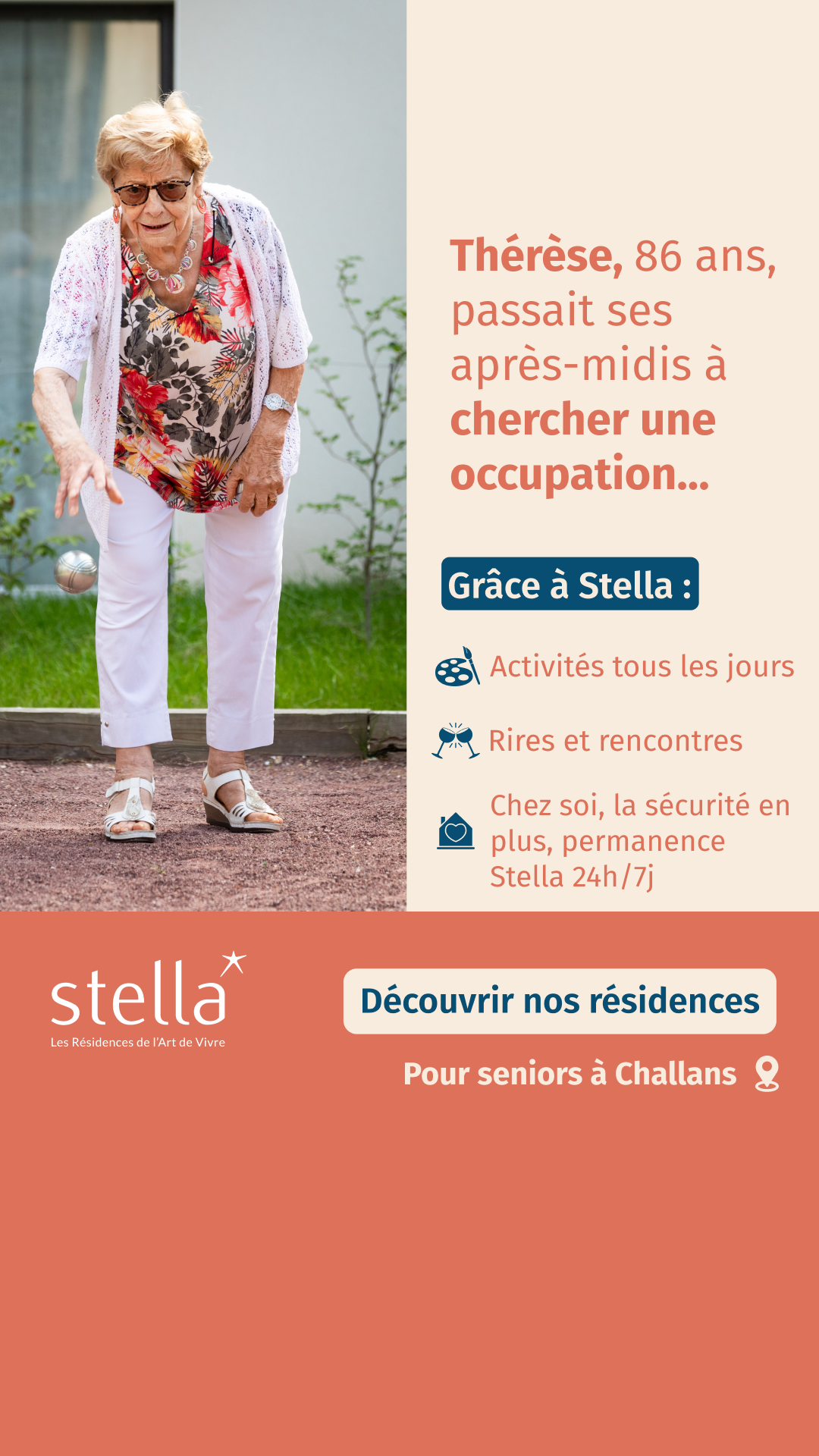 Stella Résidences Seniors Facebook ad