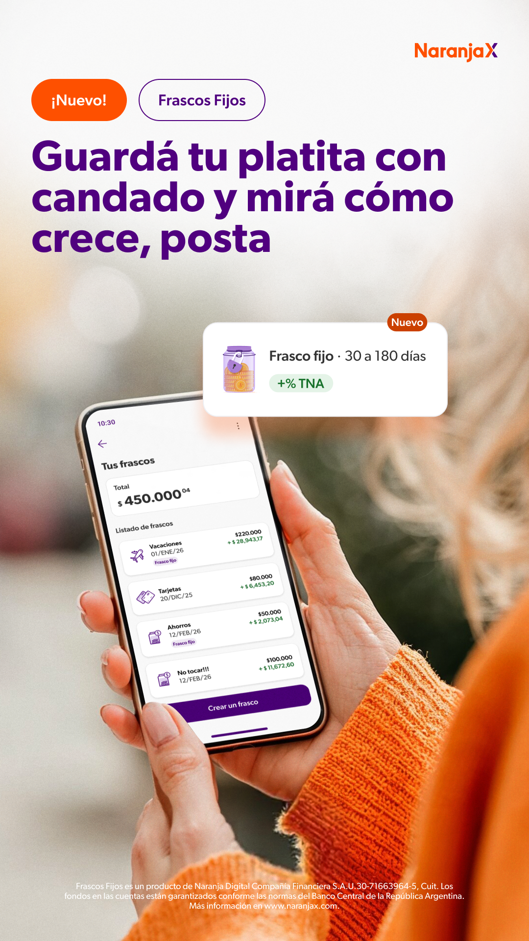 Naranja X Facebook ad