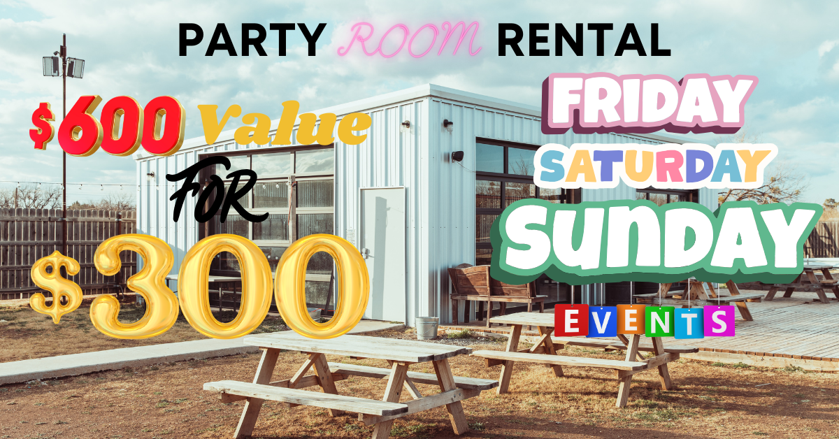 Doc's Facebook ad: PARTY ROOM RENTAL SPECIAL at Doc’s!