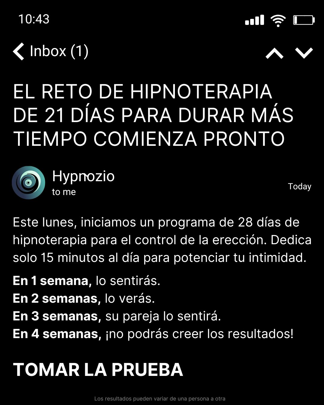 Hypnotherapist - Dr. Edward Miller Facebook ad