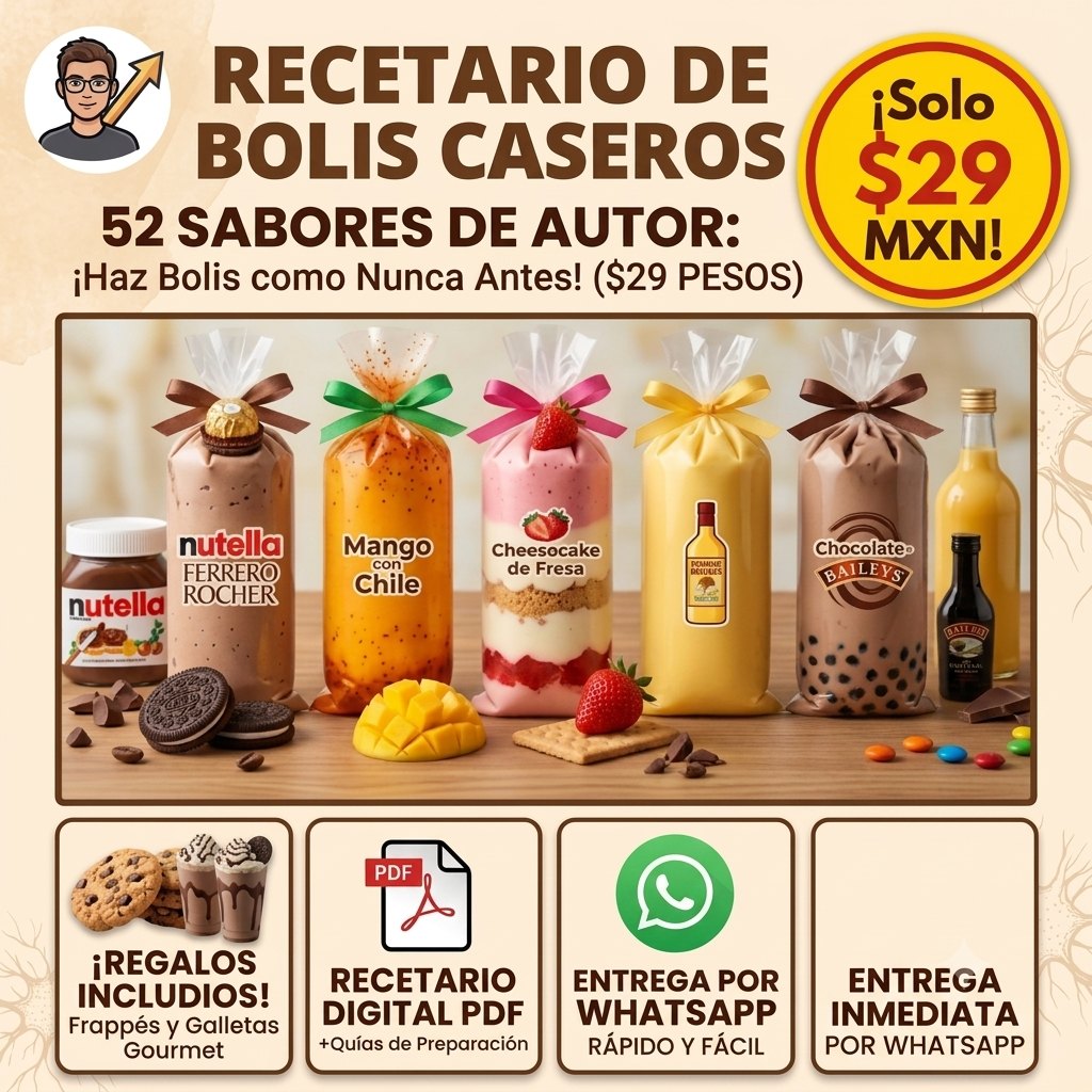 TrendSnaps Facebook ad: 52 SABORES ¡Haz bolis como nunca antes!
