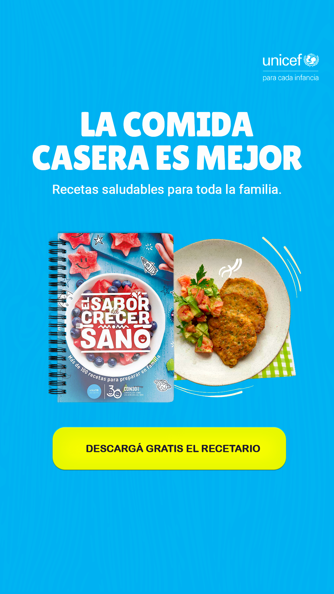 UNICEF Uruguay Facebook ad from Jul 28, 2026