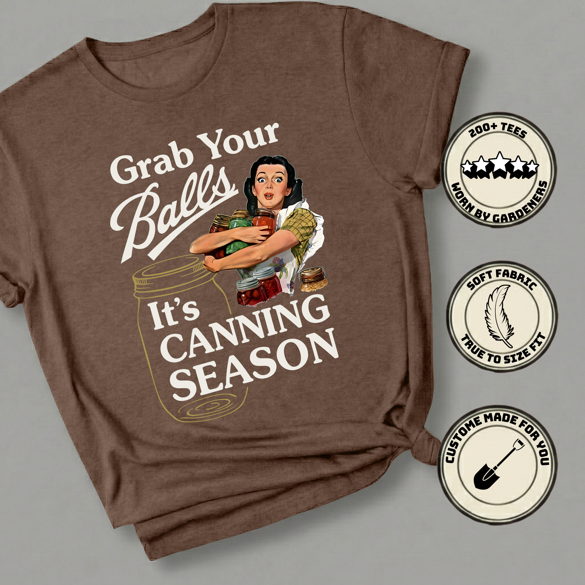 Gardenistee Facebook ad: The Perfect Tee for Canning Season!