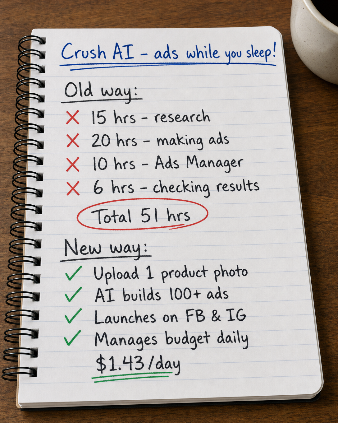 trycrush.ai Facebook ad