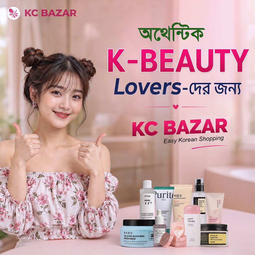 KC BAZAR Facebook ad: আপনার K-Beauty Journey হোক Authentic!