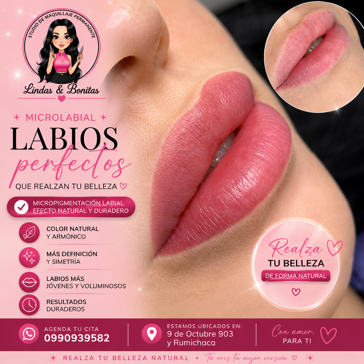 Lindas y Bonitas Studio Facebook ad: Ven y Agenda con Nosotras