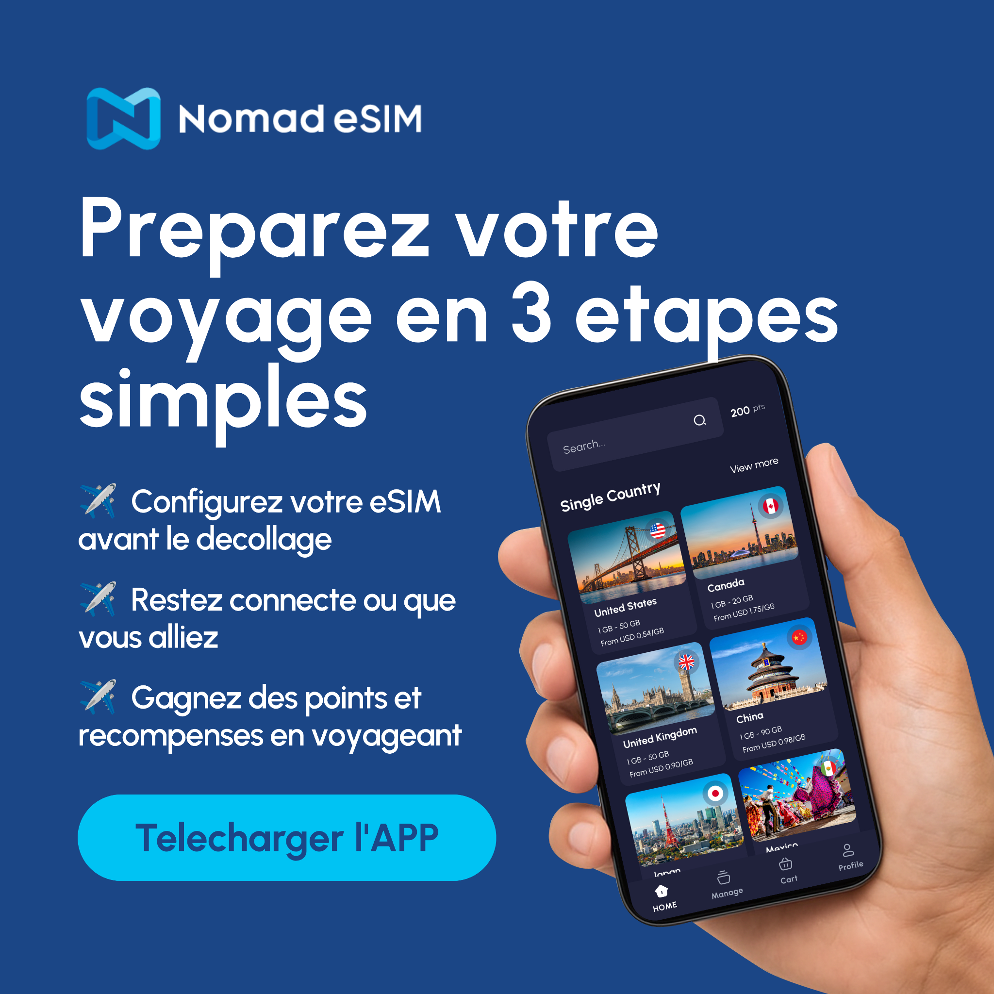Nomad Esim Facebook ad