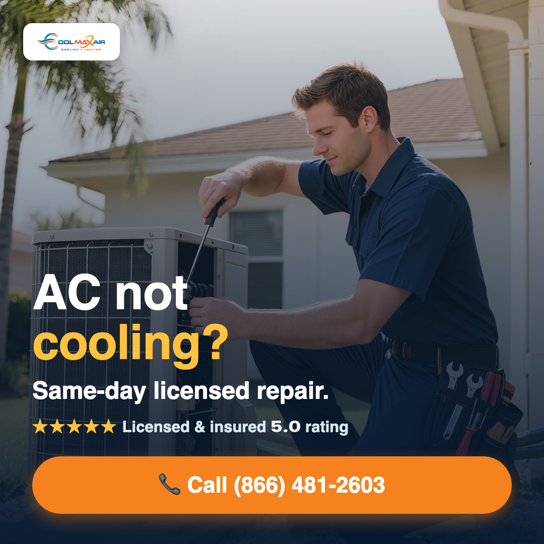 Coolmaxair LLC Facebook ad: Same-Day AC Repair