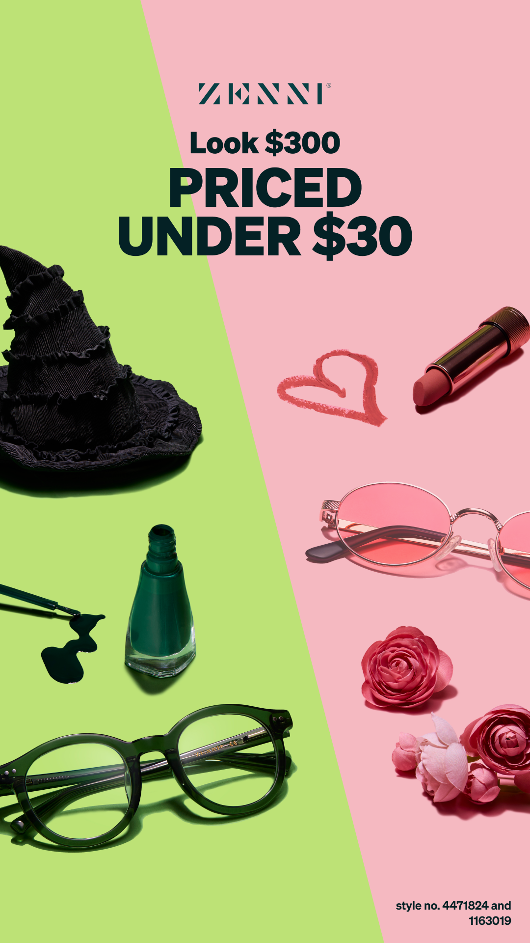 Zenni Optical Facebook ad