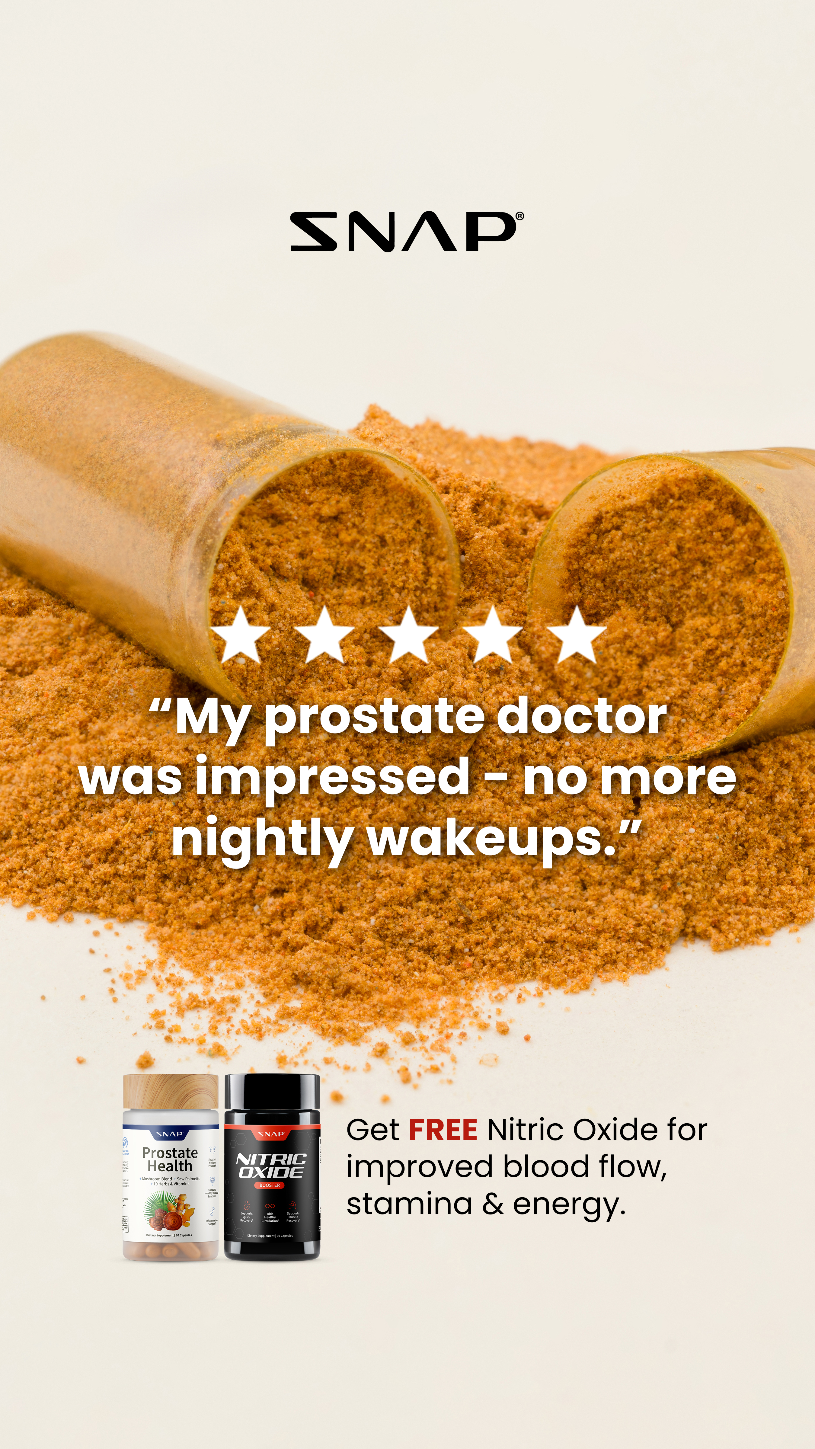 Snap Supplements Facebook ad