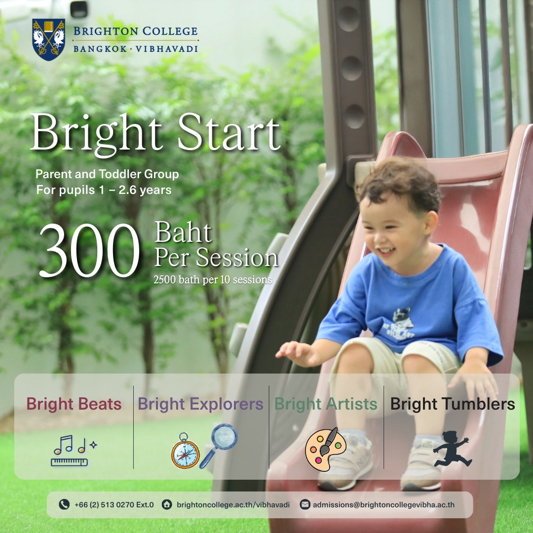 Brighton College Vibhavadi Facebook ad: Join Our Bright Start Parent & Toddler Programme!