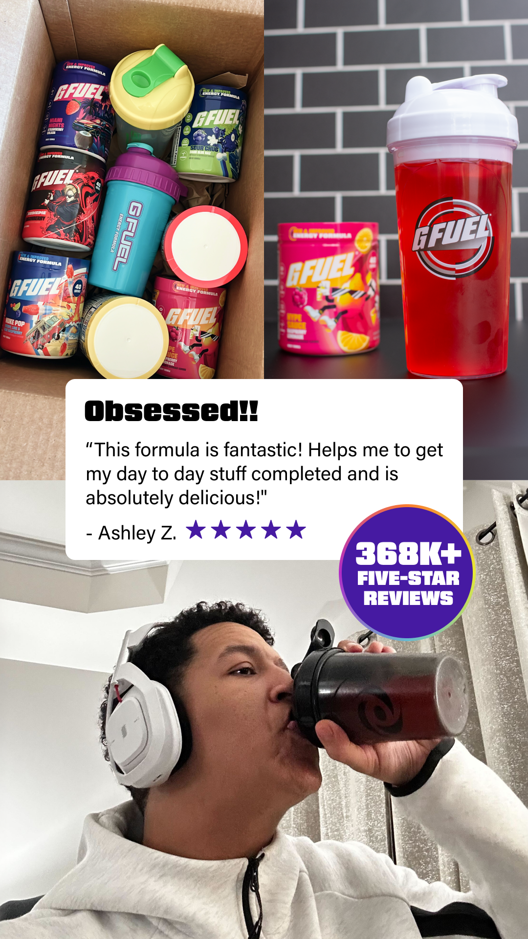 G FUEL Facebook ad
