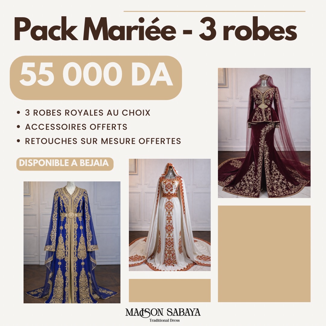 Maison Sabaya Facebook ad: PACK MARIÉE