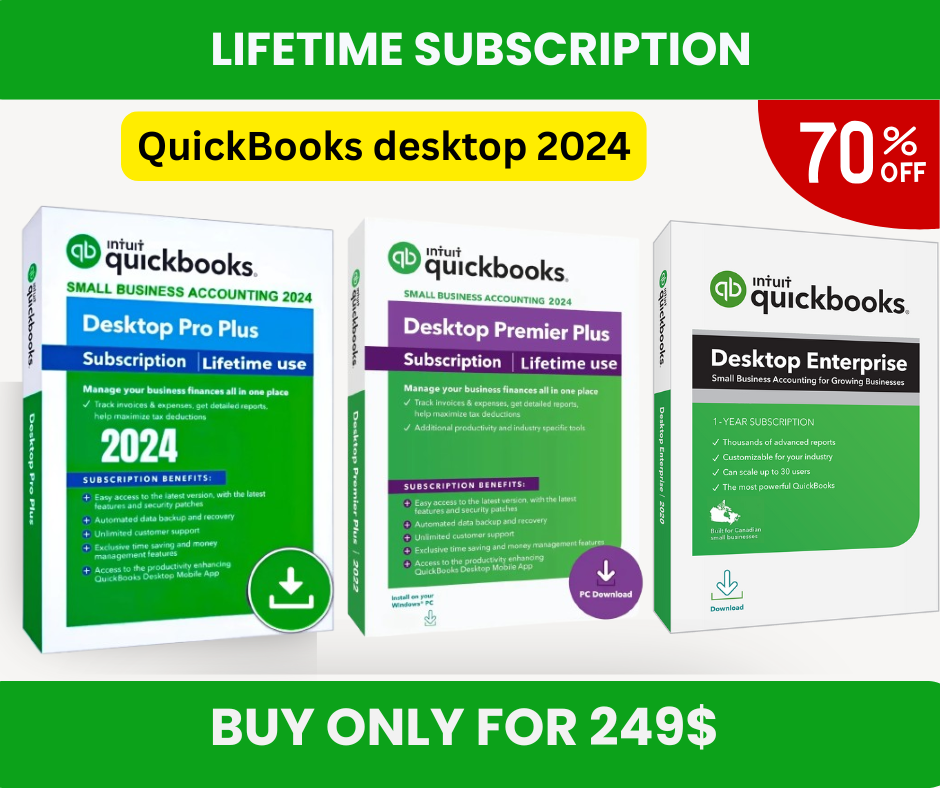 Greenkey Facebook ad: Get QuickBooks Desktop Pro for Just $249, 70% OFF…