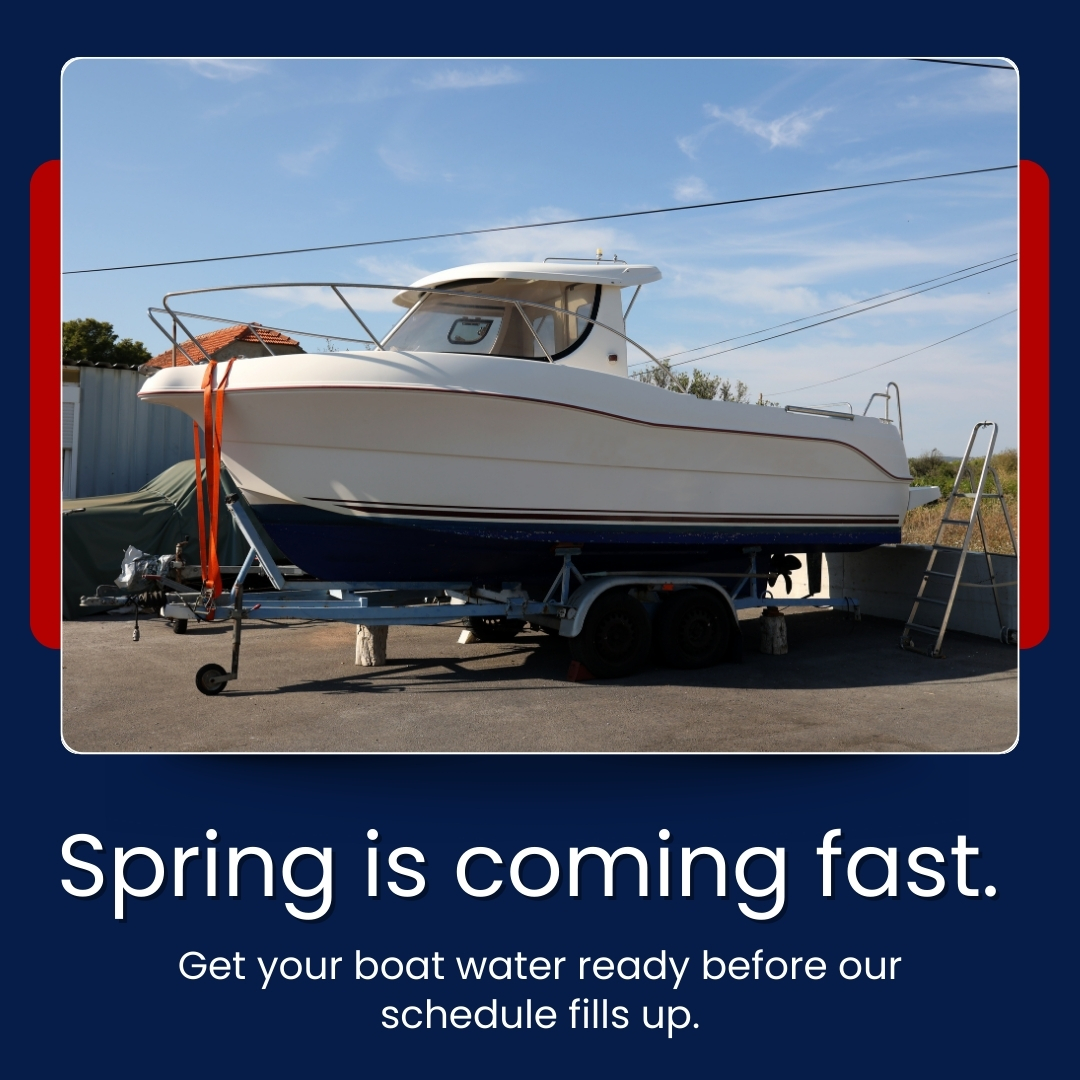 MTNK llc Facebook ad: Spring is around the corner, boaters.
