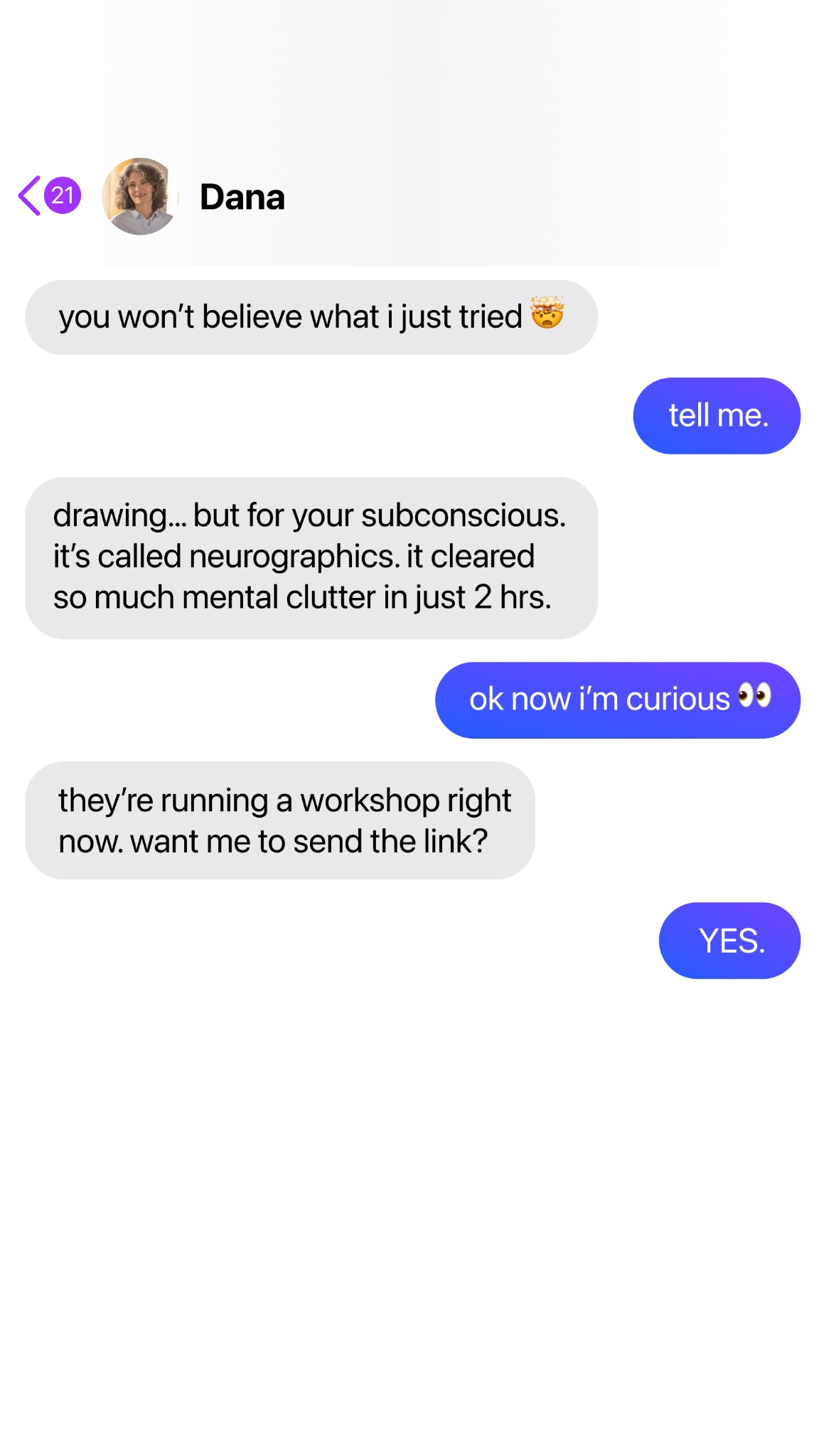 Mindful Line Facebook ad